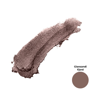 Glansandi Fjord Cool Brown Shimmer Finish Cruelty Free Clean Beauty Gel Eyeshadow