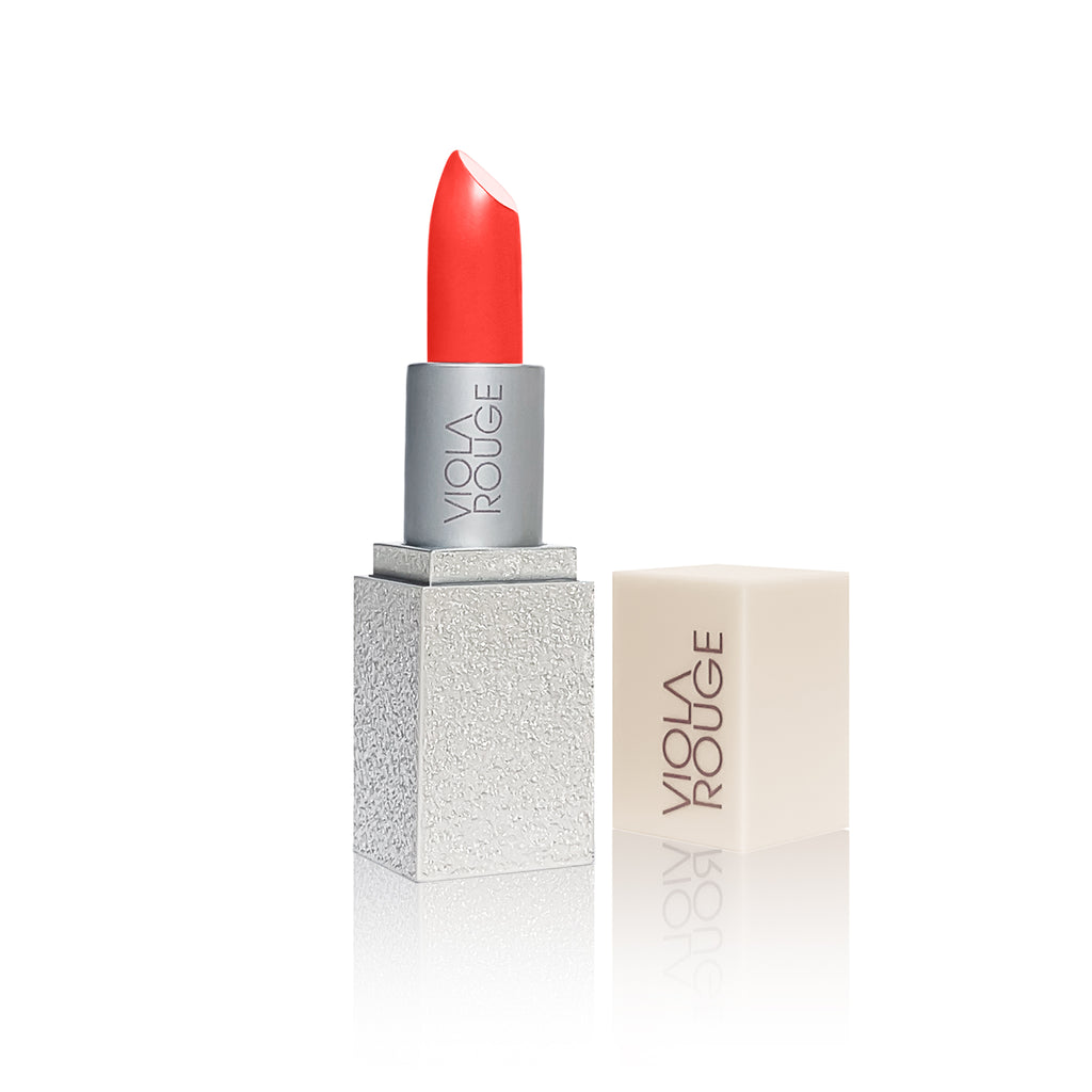 Midnight Sun Rich Reds and Warm Oranges Satin Finish Cruelty Free Clean Beauty Lipstick